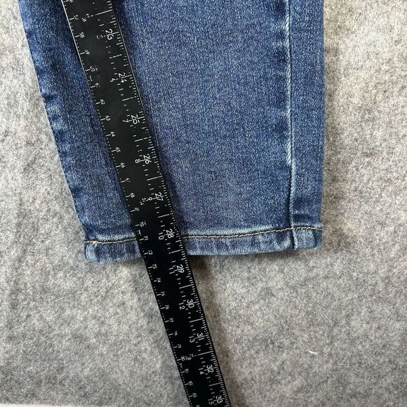 Judy Blue Jeans Womens 15/32 Straight Leg Distressed Medium Wash Denim Stretch - Picture 7 of 10